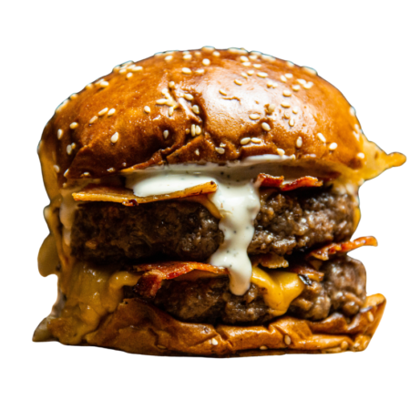 Italian Burger with Mozzarella & Marinara Sauce